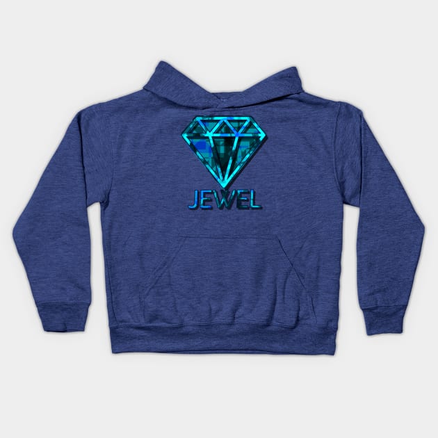 Jewel Kids Hoodie by Capturedtee